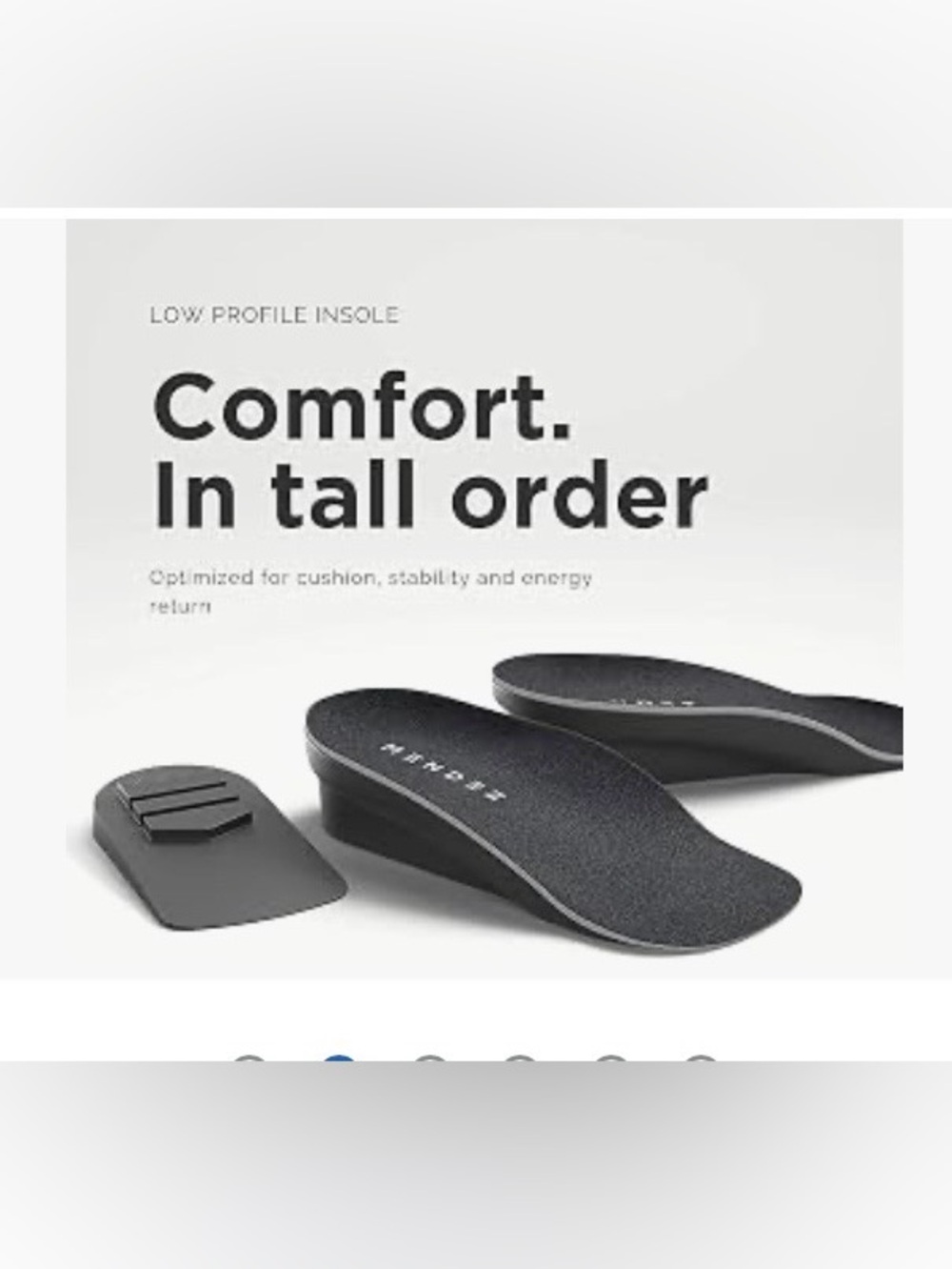 Height Boosting Comfort Insoles - Black
